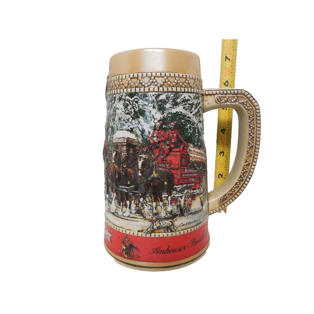 Clydesdales Budweiser Collector C Series Stein Anheuser-Busch Beer Stein 1987